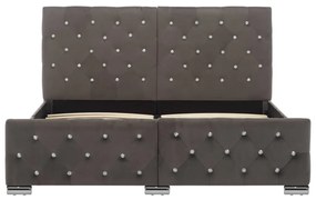 vidaXL Πλαίσιο Κρεβατιού Γκρι 140 x 200 εκ. Βελούδινο