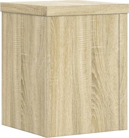 vidaXL Βάσεις Φυτών 2 Τεμ. Sonoma Δρυς 15x15x20 εκ. Επεξεργασμένο Ξύλο