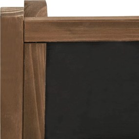 vidaXL Ραφιέρα Φυτών Τριώροφη με Πίνακα 40 x 30 x 90εκ από Μασίφ Ελάτη