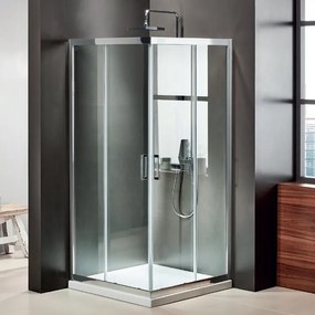 Axis Corner Entry Chrome Nano 110x110x185 - Τετραγωνη Καμπίνα