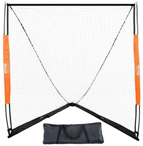 VEVOR Lacrosse Goal, 6&#039; x 6&#039; Lacrosse Net, Portable Lacrosse Goal with Carry Bag, Fiberglass Rod Backyard Lacrosse Training Equipment, Easy Setup Collegiate Goal, Perfect for Youth Adult Training