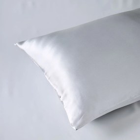 Μεταξωτή Μαξιλαροθήκη Με Φερμουάρ (50x75) Kentia Stylish Silk Γκρι