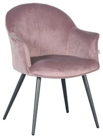 Πολυθρόνα 617-121-075 65x65x83cm Apple Metal, Fabric