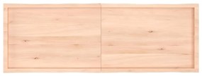 vidaXL Επιφάνεια Τραπεζιού 180x60x(2-4) εκ. Ακατέργ. Μασίφ Ξύλο Δρυός