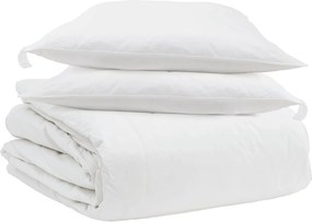 vidaXL Σετ Παπλωμάτων με μαξιλάρι 3 pcs Λευκό Φτέρος