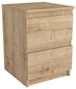 Κομοδίνο Breve Megapap χρώμα sapphire oak 39,8x41,8x55εκ. - 0256453