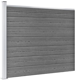 vidaXL Πάνελ Περίφραξης Γκρι 175 x 146 εκ. από WPC