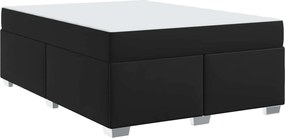 vidaXL Σκελετός Κρεβατιού Μαύρο 160 x 200 cm ύφασμα