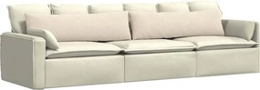 vidaXL Μαξιλάρι Καναπέ 2 pcs Μπεζ 145 x 40 εκ. ύφασμα
