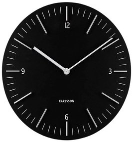 Ρολόι Τοίχου Detailed KA5782BK Φ30cm Black Karlsson Wood