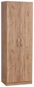 Ντουλάπα Jonar δίφυλλη oak μελαμίνης 60x42x180εκ 60x42x180 εκ.