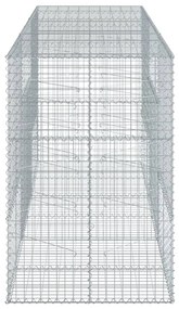 vidaXL Συρματοκιβώτιο με Κάλυμμα 300x100x150εκ από Γαλβανισμένο Χάλυβα