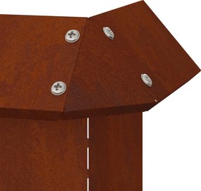 vidaXL Φράκτης σαλιγκαριών 13,5 x 13,5 x 25 εκ Σκ rusty
