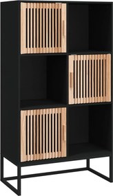 vidaXL Ντουλάπι Μαύρο 70 x 35 x 125 εκ. από Επεξεργασμένο Ξύλο