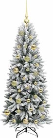 vidaXL Τεχνητό Χριστουγεννιάτικο Δέντρο με 150 LED Λευκό 120 cm