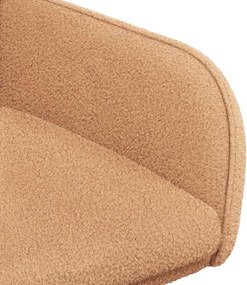 vidaXL Καρέκλες φαγητού 4 pcs Μπουκλέ Μπεζ 59 x 57 x 85 εκ.