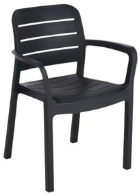 METAX-24 Πολυθρόνα Tisara Ανθρακί*  53. x 58. x 83. metax-01-02-800