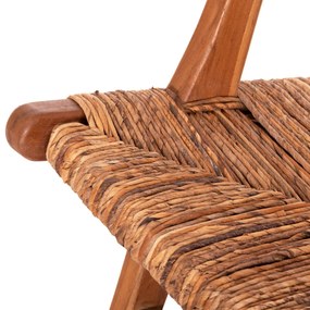 Καρέκλα - Πολυθρόνα TONDO C9914 Ξύλο TEAK - Ψάθα απο σχοινί Μπανάνας Φυσικό 69x74x68Υ εκ. 69x74x68 εκ.