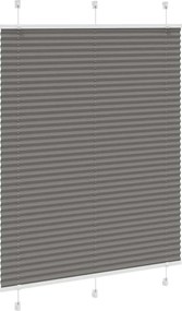 vidaXL Πλισέ περσίδα Ανθρακί 105x150 cm Πλάτος υφάσματος 104,4 cm