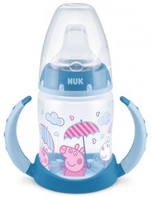 Μπιμπερό First Choice Plus Peppa Pig 10215357 Με Λαβές Temperature Control 150ml 6-18 Μηνών Blue Nuk 150ml Polypropylene
