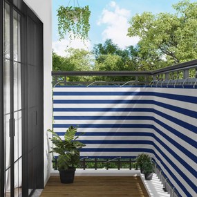 vidaXL Οθόνη Μπαλκονιού Μπλε και άσπρο 120 x 200 cm
