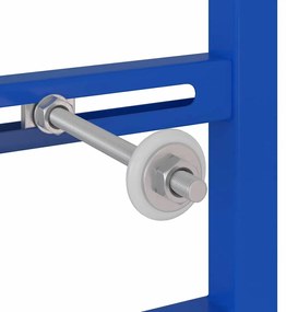 vidaXL Στήριγμα Τοίχου Μπάνιου Μπλε 50 x 17.5 x 136 εκ. Ατσάλι
