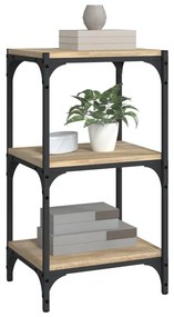 vidaXL Βιβλιοθήκη Sonoma Δρυς 40x33x70,5 εκ. Επεξεργ. Ξύλο &amp; Ατσάλι