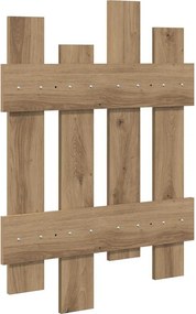 vidaXL Τοίχου Κρεμάστρα Artisan Oak 60 x 3 x 82 εκ.