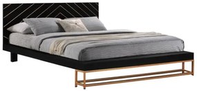 ΚΡΕΒΑΤΙ SHERRI HM8358 ΑΠΟ ΜΑΣΙΦ ΞΥΛΟ MANGO ΜΕ ΜΕΤΑΛΛΙΚΑ ΠΟΔΙΑ 160x200 εκ.