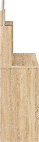 vidaXL Μπουντουάρ με Καθρέφτη Sonoma Δρυς 96 x 39 x 142 εκ.