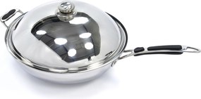 Wok Pan - Ø36cm - Stainless Steel - Induction