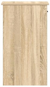 vidaXL Βάση πύργου υπολογιστή με συρτάρι Δρυς sonoma 35x45x77 cm