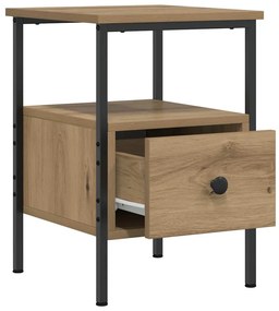 vidaXL Κομοδίνα 2 τεμάχια Artisan Oak 34x36x50 cm Κατασκευασμένο ξύλο