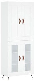 vidaXL Ντουλάπι Λευκό 69,5x34x180 εκ. από Επεξεργασμένο Ξύλο