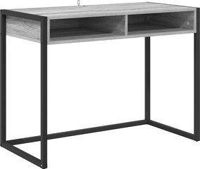 vidaXL Γραφείο Γκρίζο Σονομα 100 x 50 x 75 cm Επεξεργασμένο ξύλο