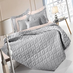 Κουβερλί Fiera (Σετ 3τμχ) Silver Guy Laroche Υπέρδιπλo 240x250cm Microsatin