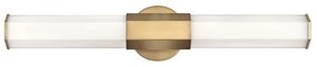 Απλίκα Φωτιστικό Μπάνιου 2xLED 12W IP44 Facet Quintiesse Elstead Lighting-QN-FACET-LED2-HB-BATH-Ορείχαλκος QN-FACET-LED2-HB-BATH