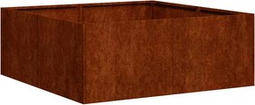vidaXL Γλάστρα Κήπου Σκ rusty 80 x 80 x 30 cm
