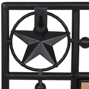 vidaXL Καθρέφτης Κήπου Ορθογώνιος Μαύρος 50 x 80 εκ.