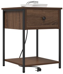 vidaXL Κομοδίνο Καφέ δρυς 42 x 41 x 56 εκ. Επεξεργασμένο ξύλο