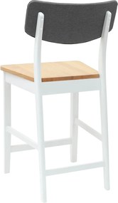 vidaXL Καρέκλες φαγητού 2 pcs Λευκό 48 x 49 x 95 εκ.