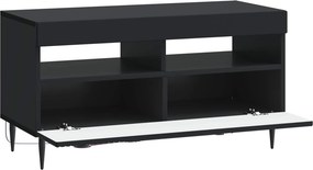 vidaXL Ντουλάπα LED Τηλεόρασης HAARLEM 81 x 35 x 43 εκ. Μαύρο