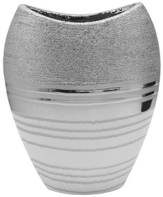 Βάζο ArteLibre Ασημί Κεραμικό 10x17.5x21cm