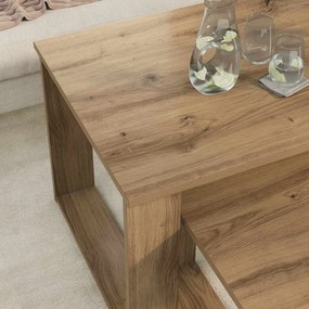 vidaXL Σετ Τραπεζιού Για Καφέ 2 pcs Artisan Oak Επεξεργασμένο ξύλο
