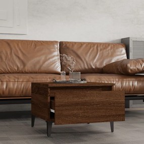 vidaXL Τραπεζάκια Σαλονιού 2 τεμ Καφέ Δρυς 50x46x35 εκ. Επεξ. Ξύλο