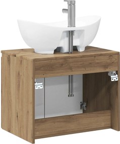 vidaXL Σετ Επίπλων Μπάνιου Artisan Δρυς Επεξεργασμένο Ξύλο