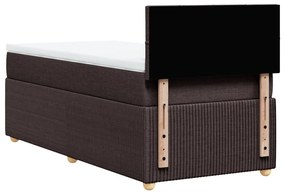 ΚΡΕΒΑΤΙ BOXSPRING ΜΕ ΣΤΡΩΜΑ ΣΚΟΥΡΟ ΚΑΦΕ 80X200 ΕΚ. ΥΦΑΣΜΑΤΙΝΟ 3287286