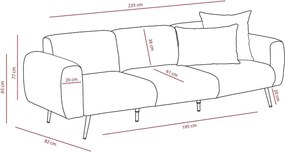 3-Seat Sofa Side - Light Grey Light Grey