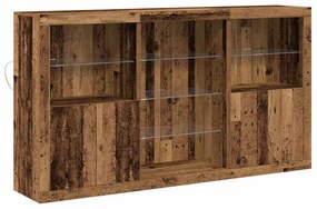 vidaXL Πλαϊνό γραφείο Παλαιό ξύλο 181.5 x 37 x 100 εκ