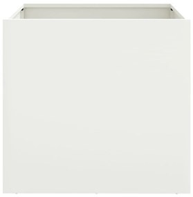 Ζαρντινιέρα Λευκή 42x40x39 εκ. από Χάλυβα Ψυχρής Έλασης - Λευκό